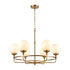 Elk Beverly Hills 6 Light Chandelier In Satin Model: 30146/6