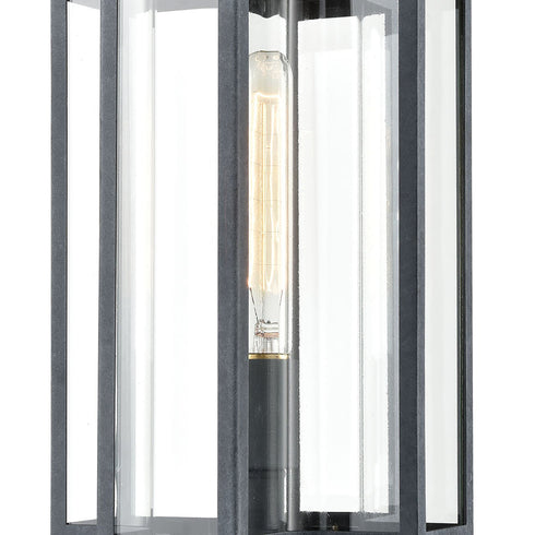 Elk Bianca 1 Light Post Mount In Aged Zinc With Model: 45168/1