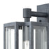 Elk Bianca 1 Light Sconce In Aged Zinc With Clear Model: 45164/1