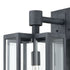 Elk Bianca 1 Light Sconce In Aged Zinc With Clear Model: 45166/1