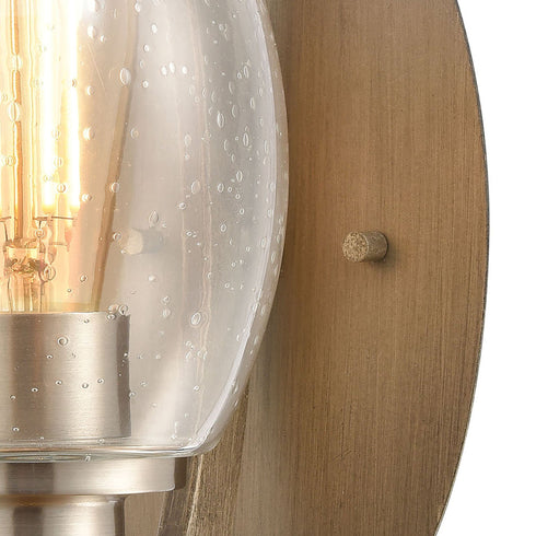 Elk Bixler 1 Light Sconce In Light Wood With Model: 46420/1