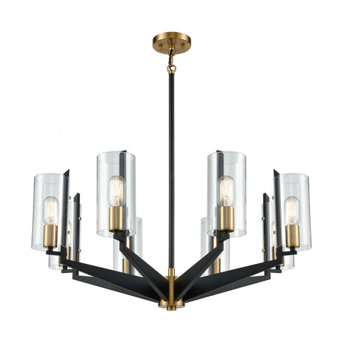 Elk Blakeslee 8 Light Chandelier In Matte Black Model: 15316/8