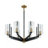 Elk Blakeslee 8 Light Chandelier In Matte Black Model: 15316/8