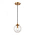 Elk Boudreaux 1 Light Mini Pendant In Matte Black Model: 15343/1