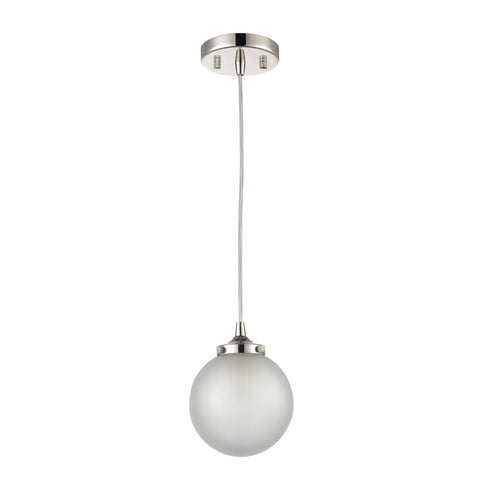 Elk Boudreaux 1 Light Mini Pendant In Polished Model: 15363/1