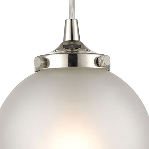 Elk Boudreaux 1 Light Mini Pendant In Polished Model: 15363/1