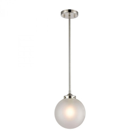 Elk Boudreaux 1 Light Mini Pendant In Polished Model: 15364/1