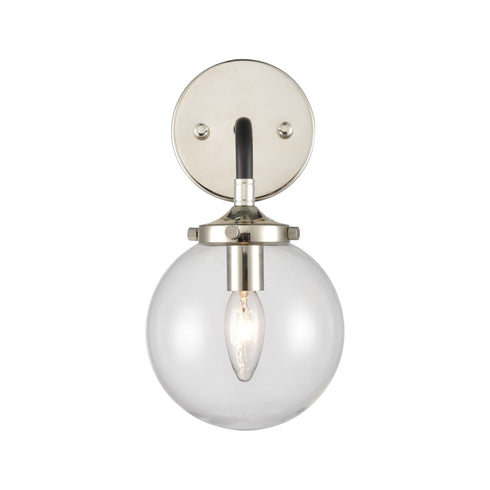 Elk Boudreaux 1 Light Sconce In Matte Black With Model: 15350/1