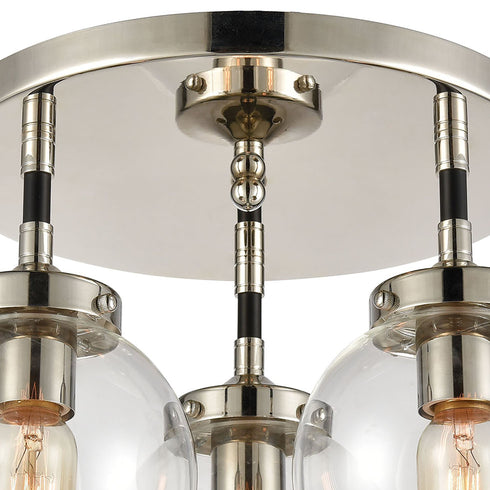Elk Boudreaux 3 Light Semi Flush Mount In Matte Model: 15352/3