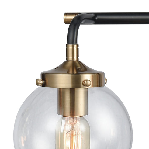 Elk Boudreaux 3 Light Vanity Lamp In Matte Black Model: 14428/3