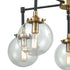 Elk Boudreaux 5 Light Chandelier In Matte Black Model: 14437/5