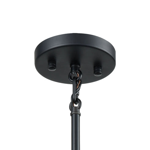 Elk Boudreaux 5 Light Chandelier In Matte Black Model: 14437/5