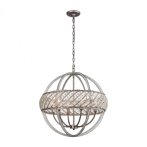 Elk Bradington 6 Light Chandlier In Weathered Model: 11094/6