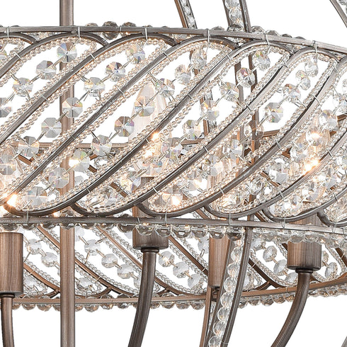 Elk Bradington 6 Light Chandlier In Weathered Model: 11094/6