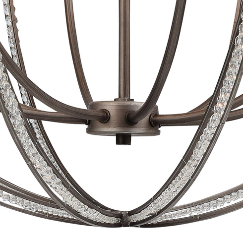 Elk Bradington 8 Light Chandlier In Weathered Model: 11095/8