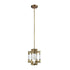 Elk Brandon 1 Light Mini Pendant In Classic Brass Model: 69204/1