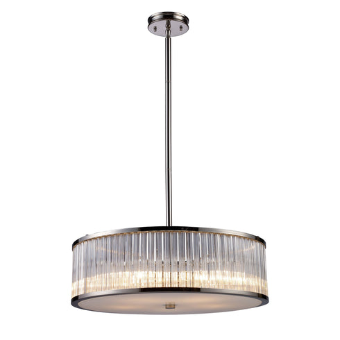 Elk Braxton 5 Light Chandlier In Polished Nickel Model: 10129/5