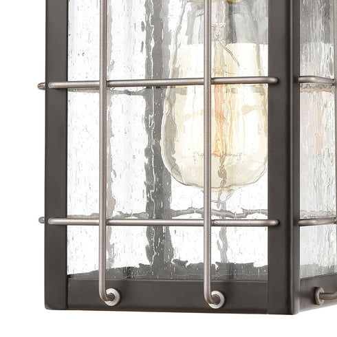 Elk Brewster 1 Light Sconce In Matte Black With Model: 46710/1