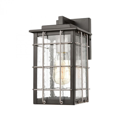 Elk Brewster 1 Light Sconce In Matte Black With Model: 46710/1