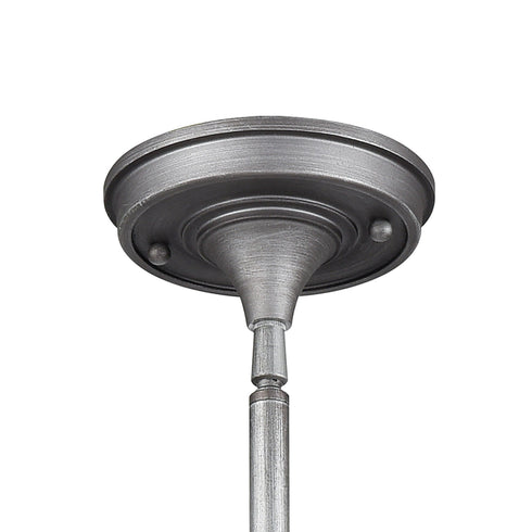 Elk Briggs 2 Light Island Light In Weathered Zinc Model: 16502/2