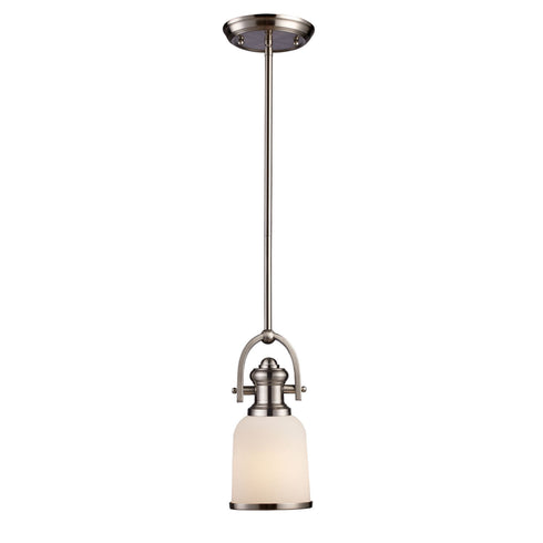 Elk Brooksdale 1 Light Mini Pendant In Satin Model: 66161-1
