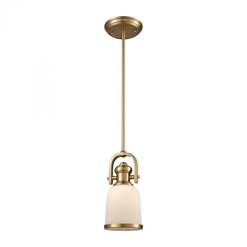 Elk Brooksdale 1 Light Mini Pendant In Satin Model: 66691-1-LA