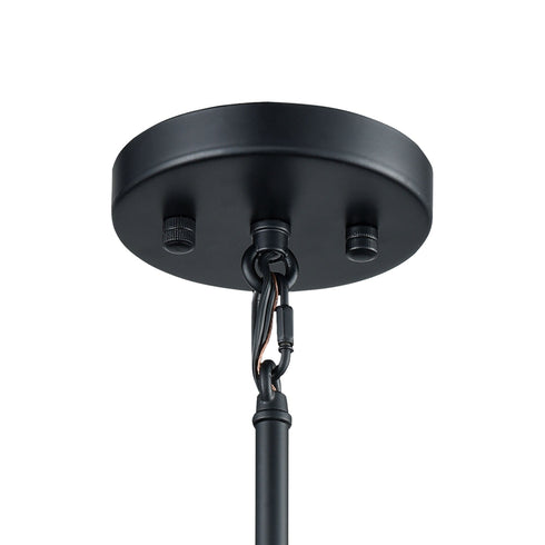 Elk Caldwell 1 Light Mini Pendant In Matte Black Model: 15284/1