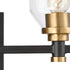 Elk Cambria 3 Light Vanity Light In Matte Black Model: 15402/3