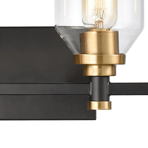 Elk Cambria 4 Light Vanity Light In Matte Black Model: 15403/4