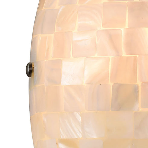 Elk Capri 1 Light Sconce In Satin Nickel With Model: 10540/1