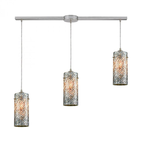 Elk Capri 3 Light Linear Mini Pendant Fixture In Model: 10447/3L