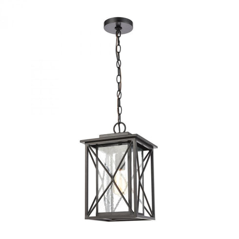 Elk Carriage Light 1 Light Hanging In Matte Black Model: 46753/1