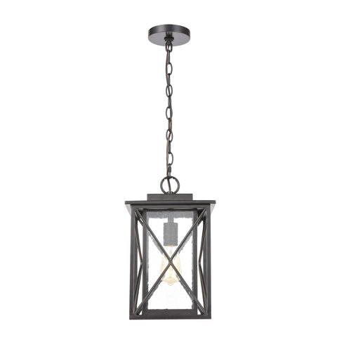 Elk Carriage Light 1 Light Hanging In Matte Black Model: 46753/1