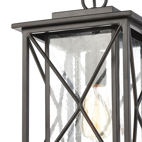 Elk Carriage Light 1 Light Hanging In Matte Black Model: 46753/1