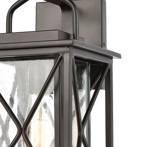 Elk Carriage Light 1 Light Sconce In Matte Black Model: 46750/1