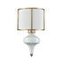 Elk Ceramique 1 Light Sconce In White And Antique Model: 33050/1