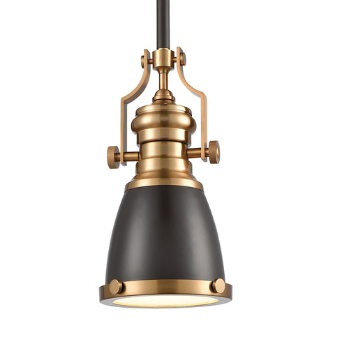 Elk Chadwick 1 Light Mini Pendant In Oil Rubbed Model: 66579-1