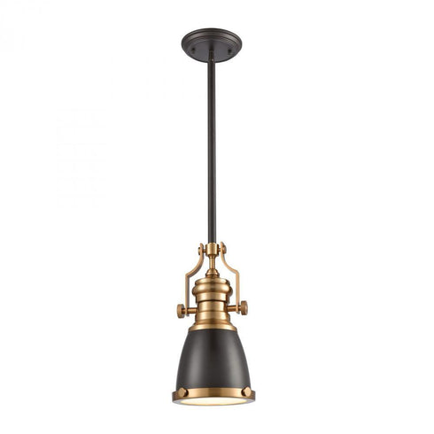 Elk Chadwick 1 Light Mini Pendant In Oil Rubbed Model: 66579-1