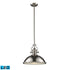 Elk Chadwick 1 Light Pendant In Satin Nickel With Model: 66128-1