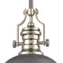 Elk Chadwick 1 Light Pendant In Weathered Zinc Model: 67235-1