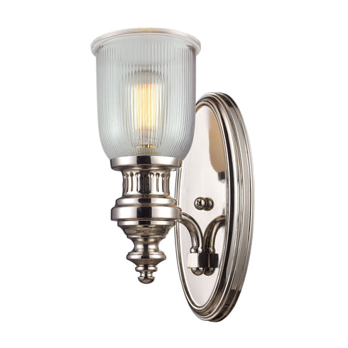 Elk Chadwick 1 Light Wall Lamp In Polished Nickel Model: 66780-1