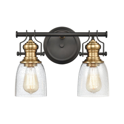 Elk Chadwick 2 Light Vanity Light In Oil Rubbed Model: 66685-2