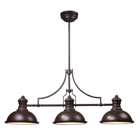 Elk Chadwick 3 Light Island Light In Oiled Bronze Model: 66135-3