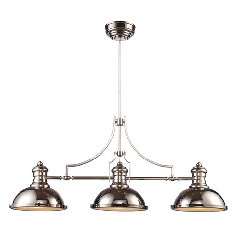 Elk Chadwick 3 Light Island Light In Polished Model: 66115-3