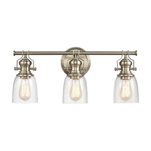 Elk Chadwick 3 Light Vanity Light In Satin Nickel Model: 66626-3