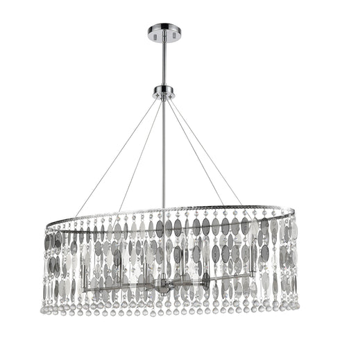 Elk Chamelon 6 Light Linear Chandelier In Model: 15383/6