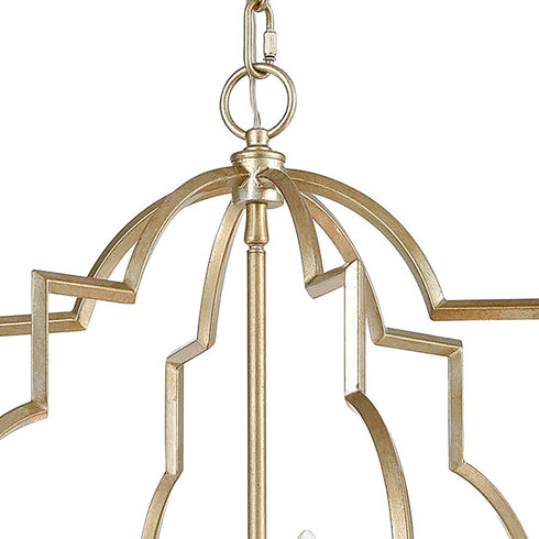Elk Chandette 6 Light Chandlier In Aged Silver Model: 31808/6