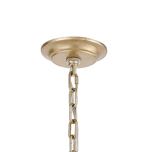 Elk Chandette 6 Light Chandlier In Aged Silver Model: 31808/6