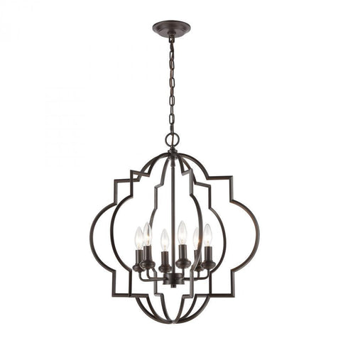 Elk Chandette 6 Light Chandlier In Oil Rubbed Model: 31818/6