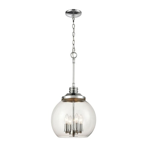 Elk Chandra 4 Light Pendant In Polished Chrome Model: 46824/4